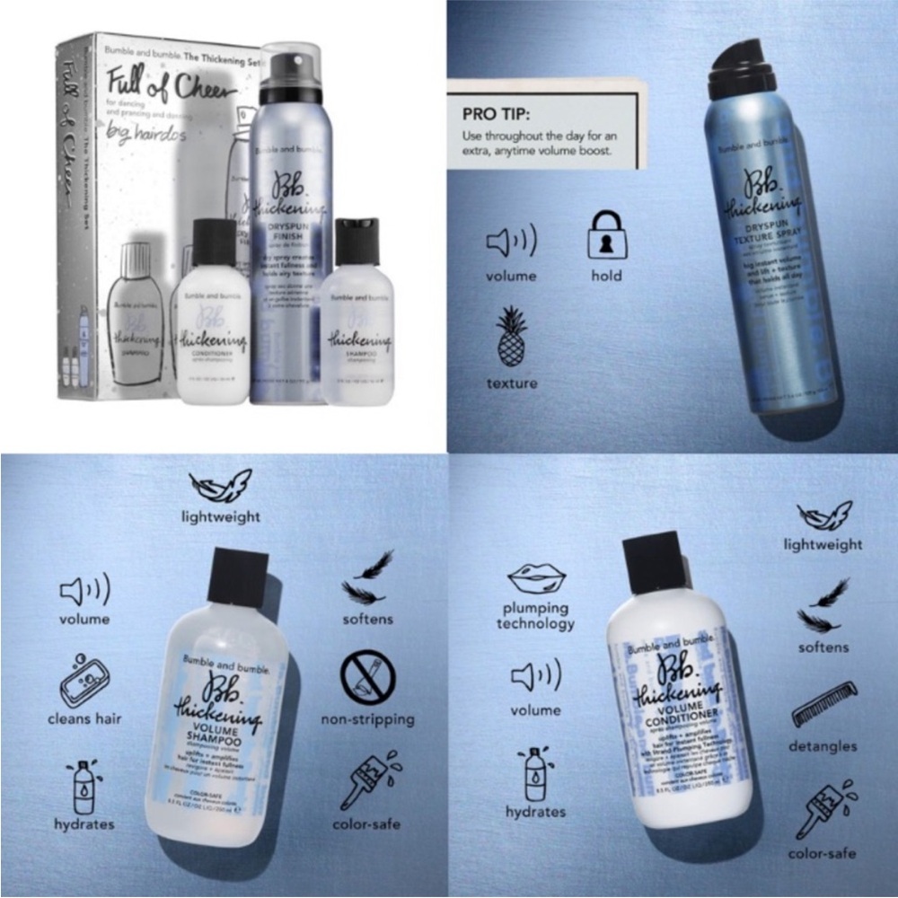 Bumble and Bumble Full of Cheer Holiday Set - Thickening + Volumizing Hair Set - Picture 15 of 16
